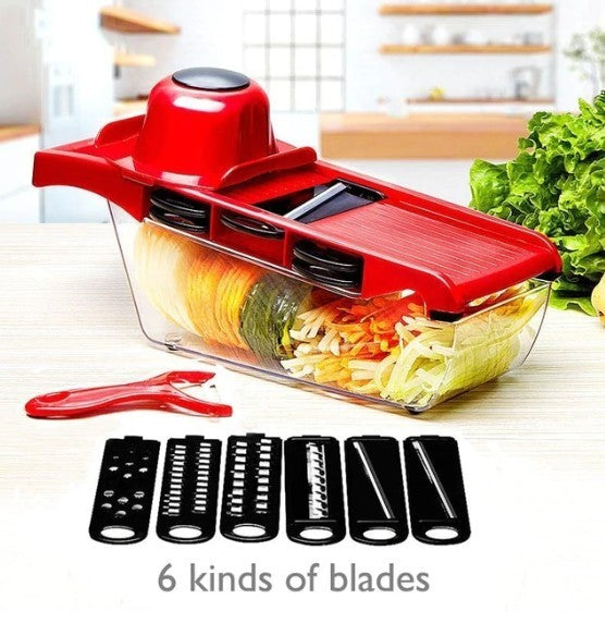 6-Blade Stainless Steel Vegetable Cutter