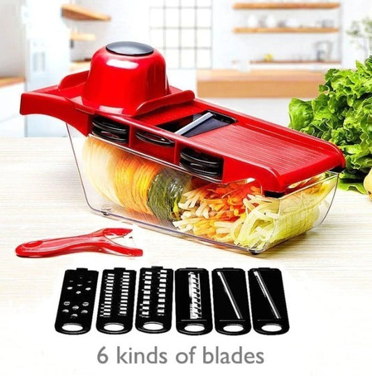 6-Blade Stainless Steel Vegetable Cutter